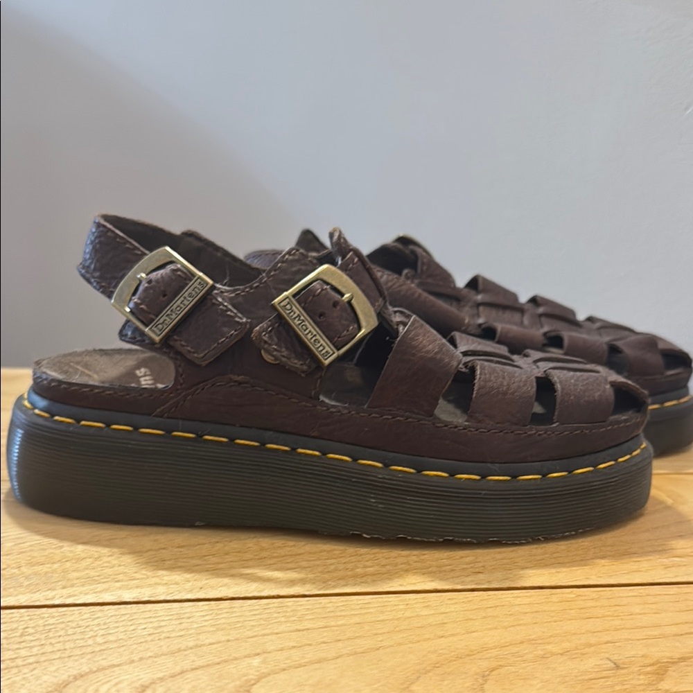 Dr. Martens Brown Leather Sandals